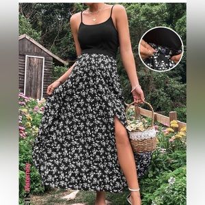 Shein black white maternity outfit